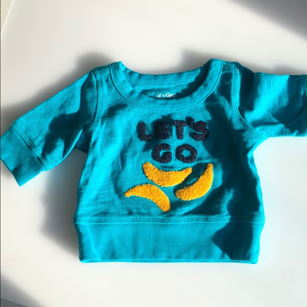 Baby gap banana sweatshirt